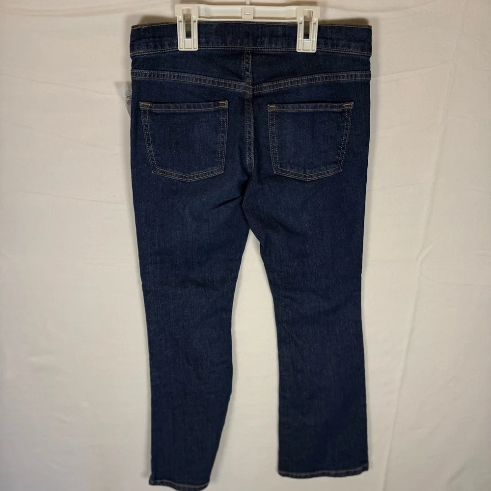 Old Navy Bootcut Built in Tough Pull On Girls Jeans Dark Wash Size L 10/12 NWT